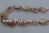 CNG2801 15.5 inches 25*30mm - 30*40mm freeform druzy agate beads