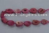 CNG2803 15.5 inches 25*30mm - 30*40mm freeform druzy agate beads