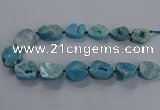 CNG2804 15.5 inches 25*30mm - 30*40mm freeform druzy agate beads