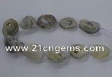 CNG2806 15.5 inches 25*35mm - 30*45mm freeform druzy agate beads