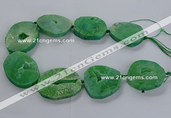 CNG2815 15.5 inches 30*45mm - 35*50mm freeform druzy agate beads