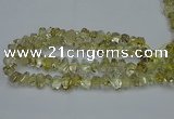 CNG2824 10*14mm - 13*18mm faceted nuggets lemon quartz beads