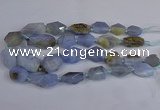 CNG2835 15.5 inches 12*16mm - 22*35mm nuggets blue lace agate beads