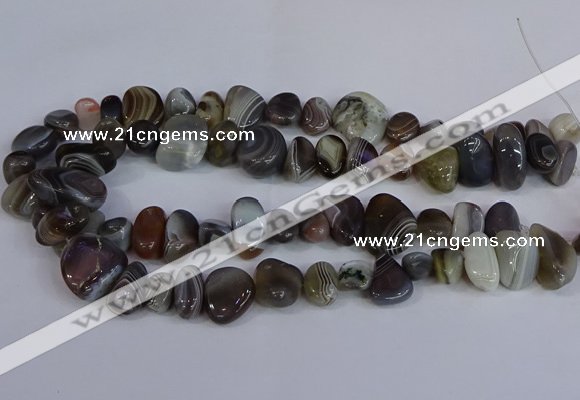 CNG2837 15.5 inches 8*12mm - 15*20mm nuggets botswana agate beads