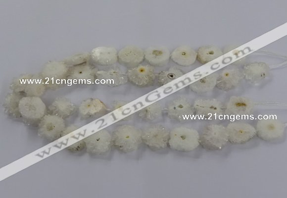 CNG2845 15.5 inches 15*20mm - 25*30mm freeform druzy agate beads