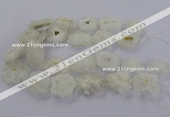 CNG2846 15.5 inches 30*40mm - 45*50mm freeform druzy agate beads