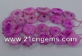 CNG2848 15.5 inches 30*40mm - 45*50mm freeform druzy agate beads