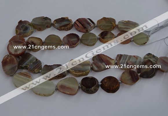 CNG2930 15.5 inches 18*25mm - 25*30mm freeform agate beads