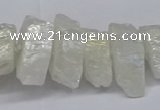 CNG2940 15.5 inches 10*15mm - 20*30mm nuggets plated white crystal beads