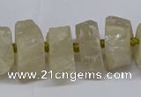 CNG2941 15.5 inches 10*15mm - 20*30mm nuggets plated white crystal beads