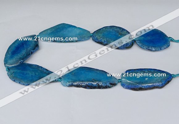 CNG2953 15.5 inches 25*35mm - 30*50mm freeform agate beads