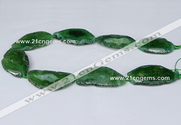 CNG2954 15.5 inches 25*35mm - 30*50mm freeform agate beads