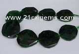 CNG2962 15.5 inches 42*45mm - 45*50mm faceted freeform agate beads