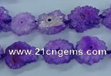 CNG2967 15.5 inches 8*10mm - 15*18mm freeform druzy agate beads