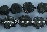 CNG2973 15.5 inches 8*10mm - 15*18mm freeform druzy agate beads