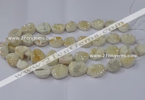 CNG2975 15.5 inches 13*18mm - 20*25mm freeform druzy agate beads