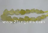 CNG3005 15.5 inches 15*20mm - 22*30mm nuggets lemon quartz beads