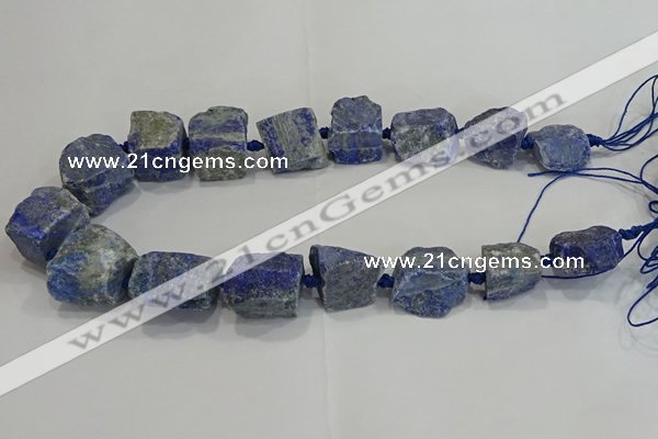 CNG3009 15.5 inches 15*20mm - 22*30mm nuggets lapis lazuli beads