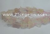 CNG3016 15.5 inches 15*20mm - 22*30mm nuggets rose quartz beads