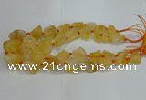 CNG3017 15.5 inches 15*20mm - 22*30mm nuggets citrine beads