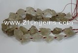 CNG3018 15.5 inches 15*20mm - 22*30mm nuggets smoky quartz beads