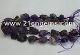 CNG3019 15.5 inches 15*20mm - 22*30mm nuggets amethyst beads