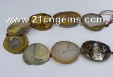 CNG3030 15.5 inches 35*40mm - 45*50mm freeform druzy agate beads