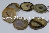 CNG3031 15.5 inches 50*55mm - 60*70mm freeform druzy agate beads