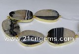 CNG3035 7.5 inches 35*45mm - 40*55mm freeform druzy agate beads