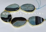 CNG3039 7.5 inches 35*45mm - 40*55mm freeform druzy agate beads