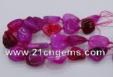 CNG3048 25*30mm - 30*40mm nuggets agate gemstone beads