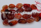 CNG3049 25*30mm - 30*40mm nuggets agate gemstone beads