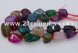 CNG3052 25*30mm - 30*40mm nuggets agate gemstone beads