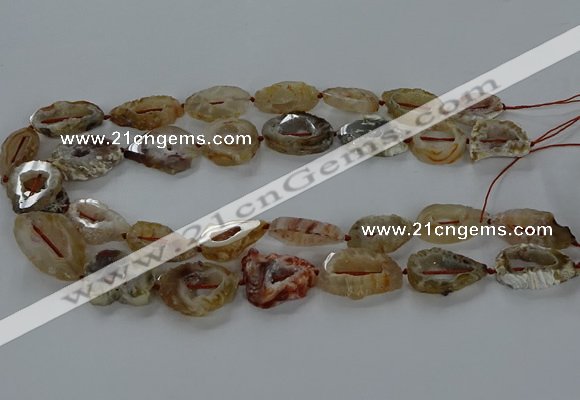 CNG3060 15.5 inches 13*18mm - 18*25mm freeform druzy agate beads