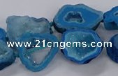 CNG3065 15.5 inches 13*18mm - 18*25mm freeform druzy agate beads