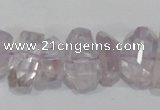 CNG308 15.5 inches 10*18mm faceted nuggets amethyst gemstone beads