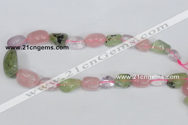 CNG310 15.5 inches 10*14mm – 20*22mm nuggets mixed quartz beads