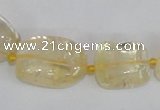 CNG313 15.5 inches 10*14mm – 15*20mm nuggets citrine gemstone beads