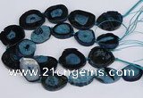 CNG3134 15.5 inches 30*35mm - 35*45mm freeform druzy agate beads