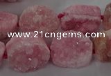 CNG3146 15.5 inches 12*16mm - 20*25mm freeform druzy agate beads