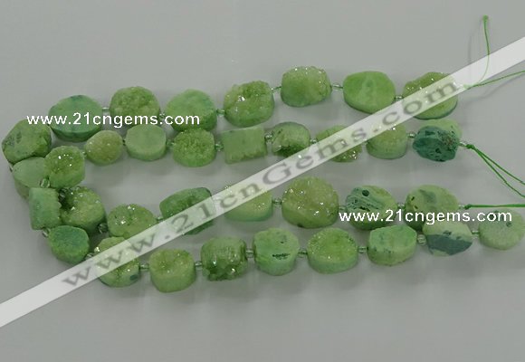 CNG3148 15.5 inches 12*16mm - 20*25mm freeform druzy agate beads