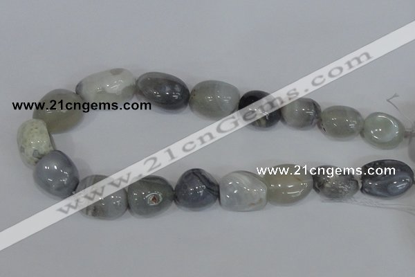 CNG315 15.5 inches 18*22mm nuggets botswana agate beads wholesale