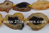 CNG3168 15.5 inches 15*20mm - 25*30mm freeform druzy agate beads