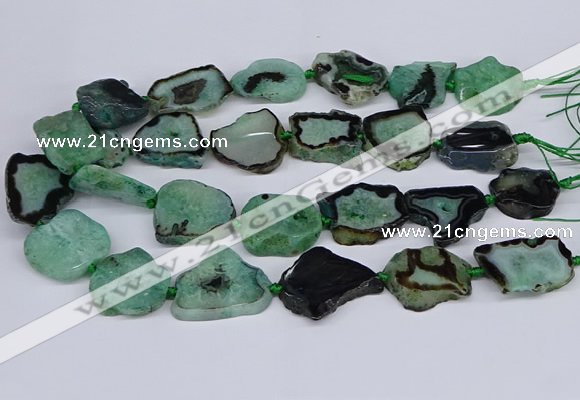CNG3171 15.5 inches 15*20mm - 25*30mm freeform druzy agate beads