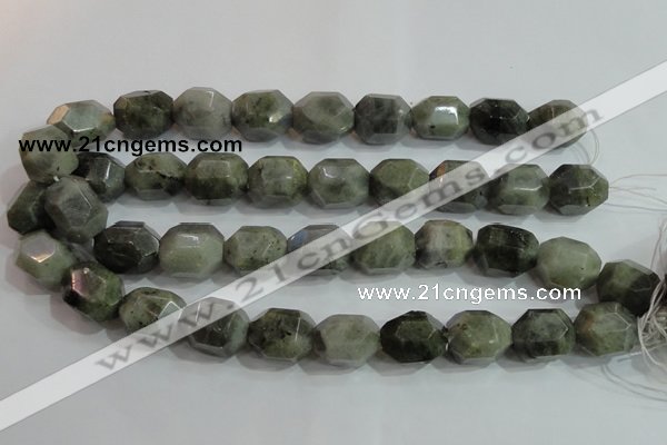 CNG320 15.5 inches 15*20mm faceted nuggets labradorite gemstone beads