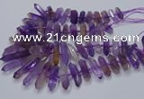 CNG3207 10*25mm - 12*45mm faceted nuggets ametrine beads