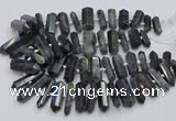 CNG3211 15.5 inches 10*25mm - 12*45mm faceted nuggets labradorite beads