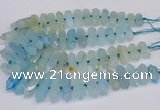 CNG3225 15.5 inches 10*25mm - 12*45mm faceted nuggets agate beads