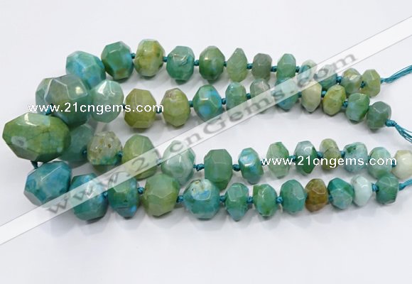 CNG3232 15.5 inches 12*16mm - 25*30mm nuggets agate beads