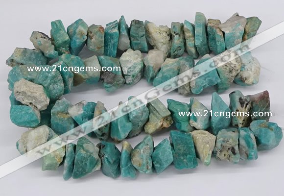 CNG3246 15.5 inches 25*35mm - 30*40mm nuggets amazonite beads